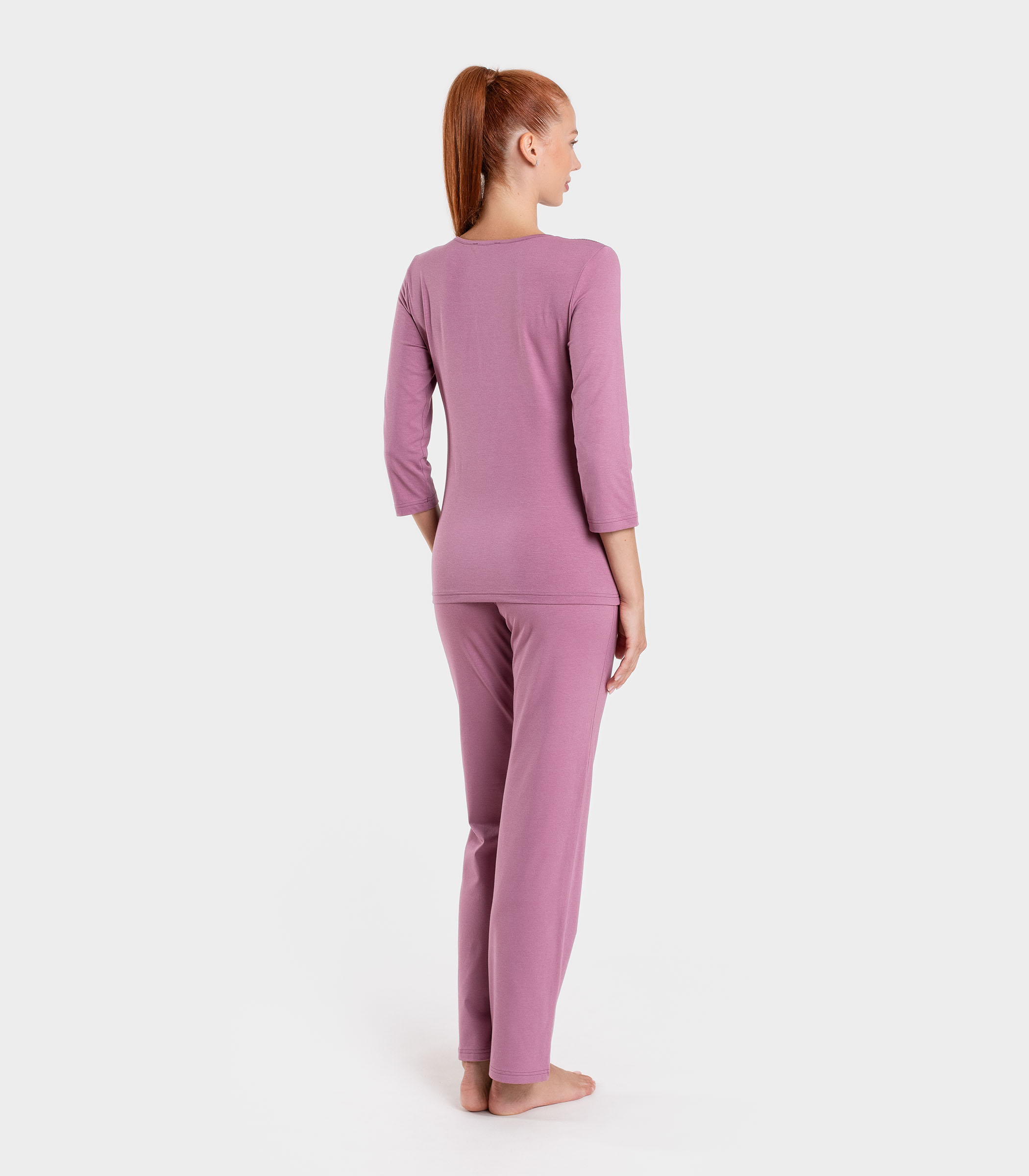 Serge Пижама женская (футболка, брюки) 5404/17, Цвет - Сирень Serge Пижама женская (футболка, брюки) 5404/17, Цвет - Сирень