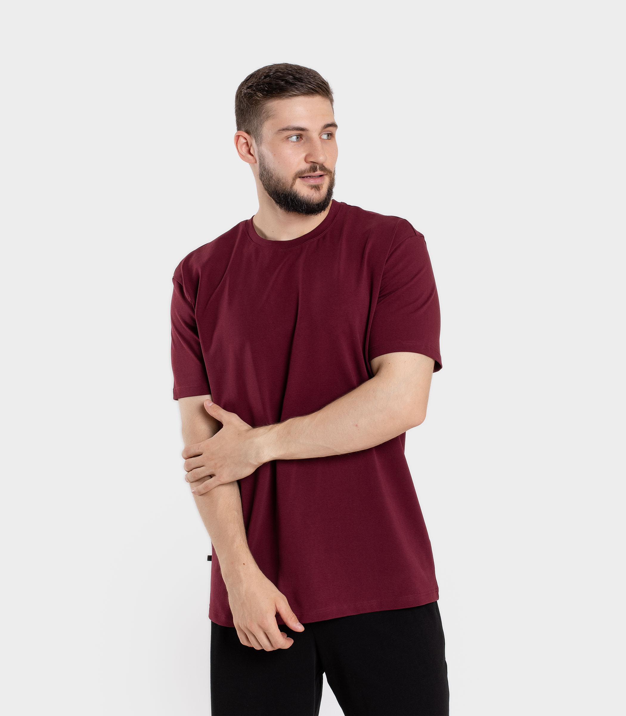 Serge Футболка мужская 7415/43, Цвет - Бордовый Serge Футболка мужская 7415/43, Цвет - Бордовый