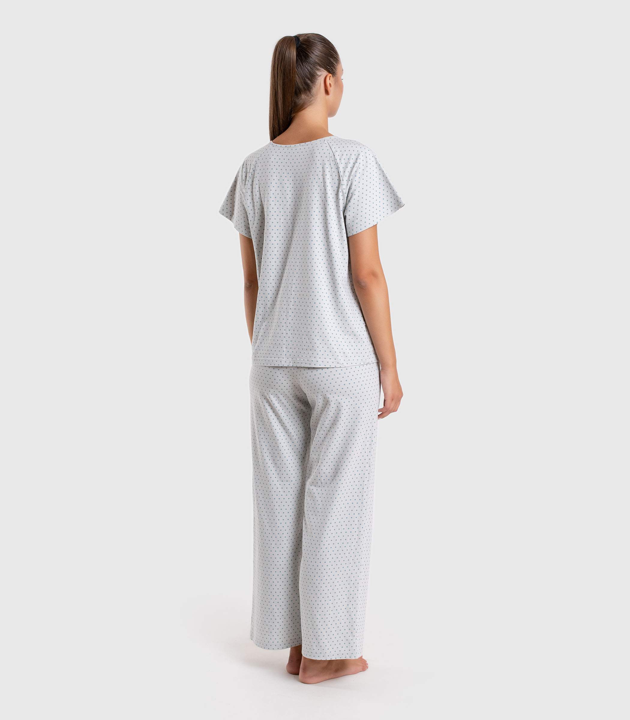 Serge Пижама женская (футболка, брюки) 5404/18, Цвет - Голубой Serge Пижама женская (футболка, брюки) 5404/18, Цвет - Голубой