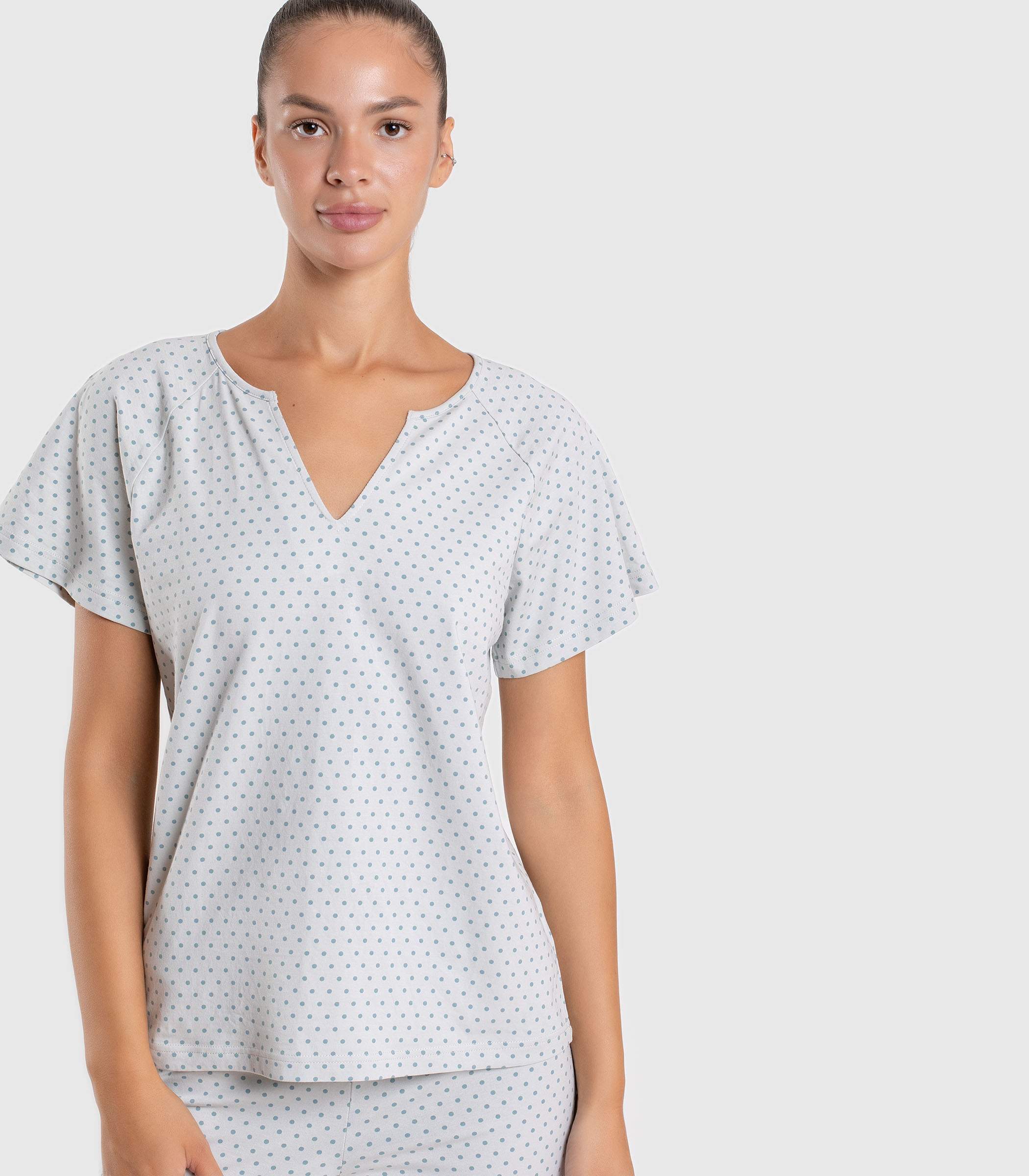 Serge Пижама женская (футболка, брюки) 5404/18, Цвет - Голубой Serge Пижама женская (футболка, брюки) 5404/18, Цвет - Голубой