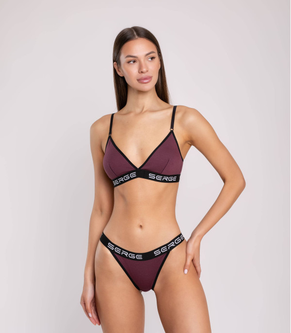 Serge Трусы женские 4894/126 Слипы, Бикини, Цвет - Винный