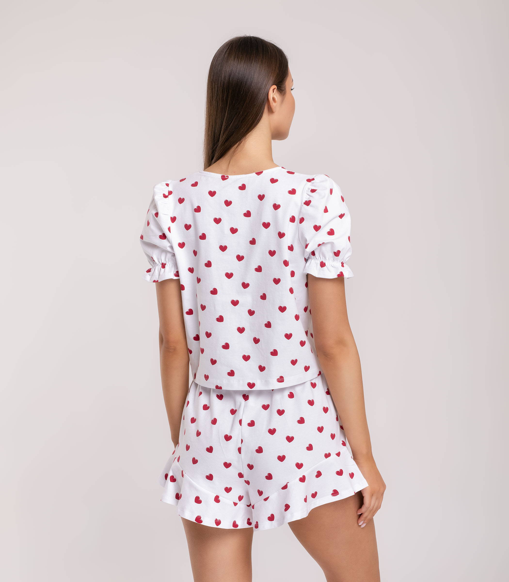 Serge Пижама женская (футболка, шорты) 5058/37, Цвет - Белый Serge Пижама женская (футболка, шорты) 5058/37, Цвет - Белый