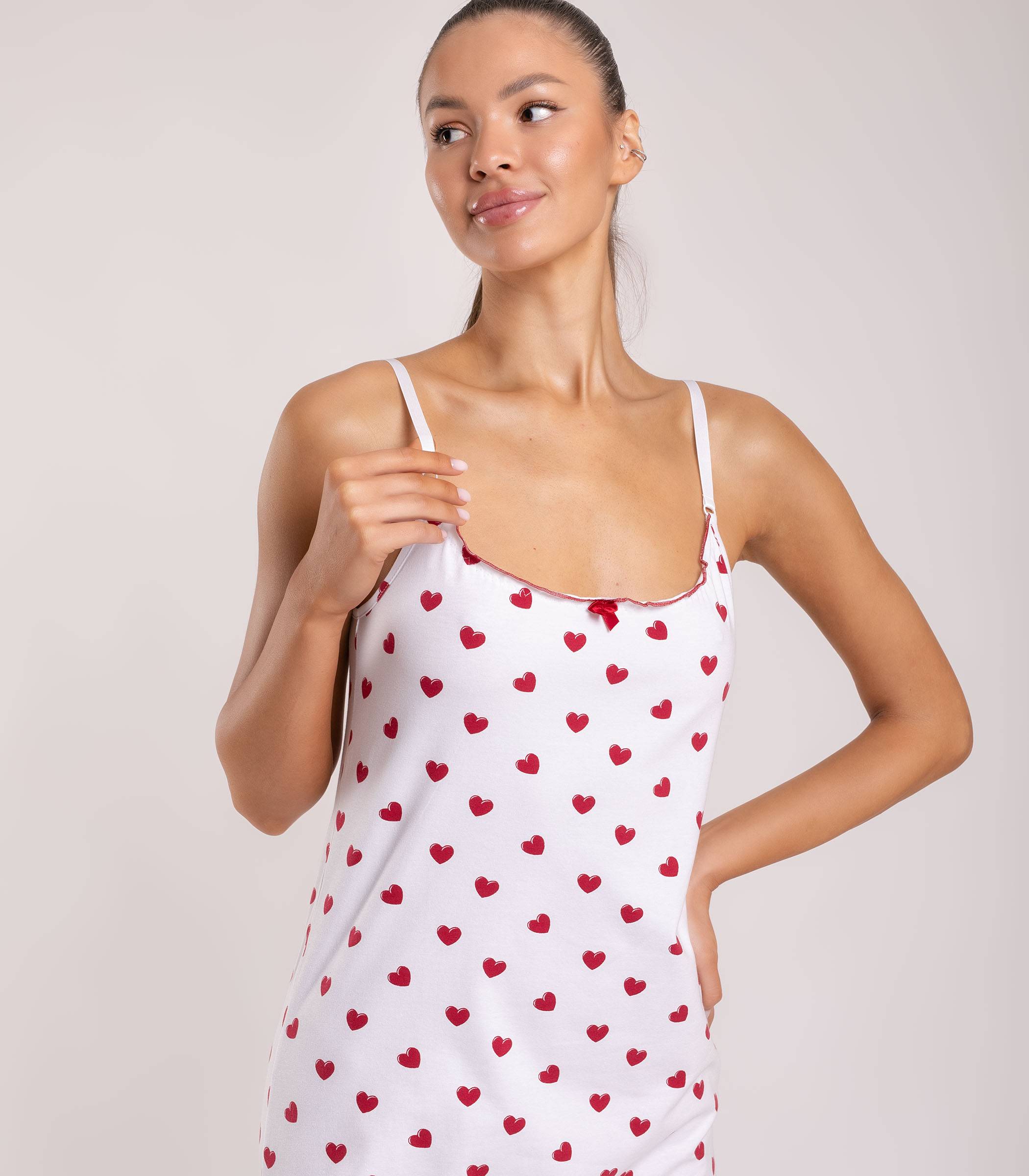 Serge Сорочка ночная женская 8004/38, Цвет - Белый, Красный