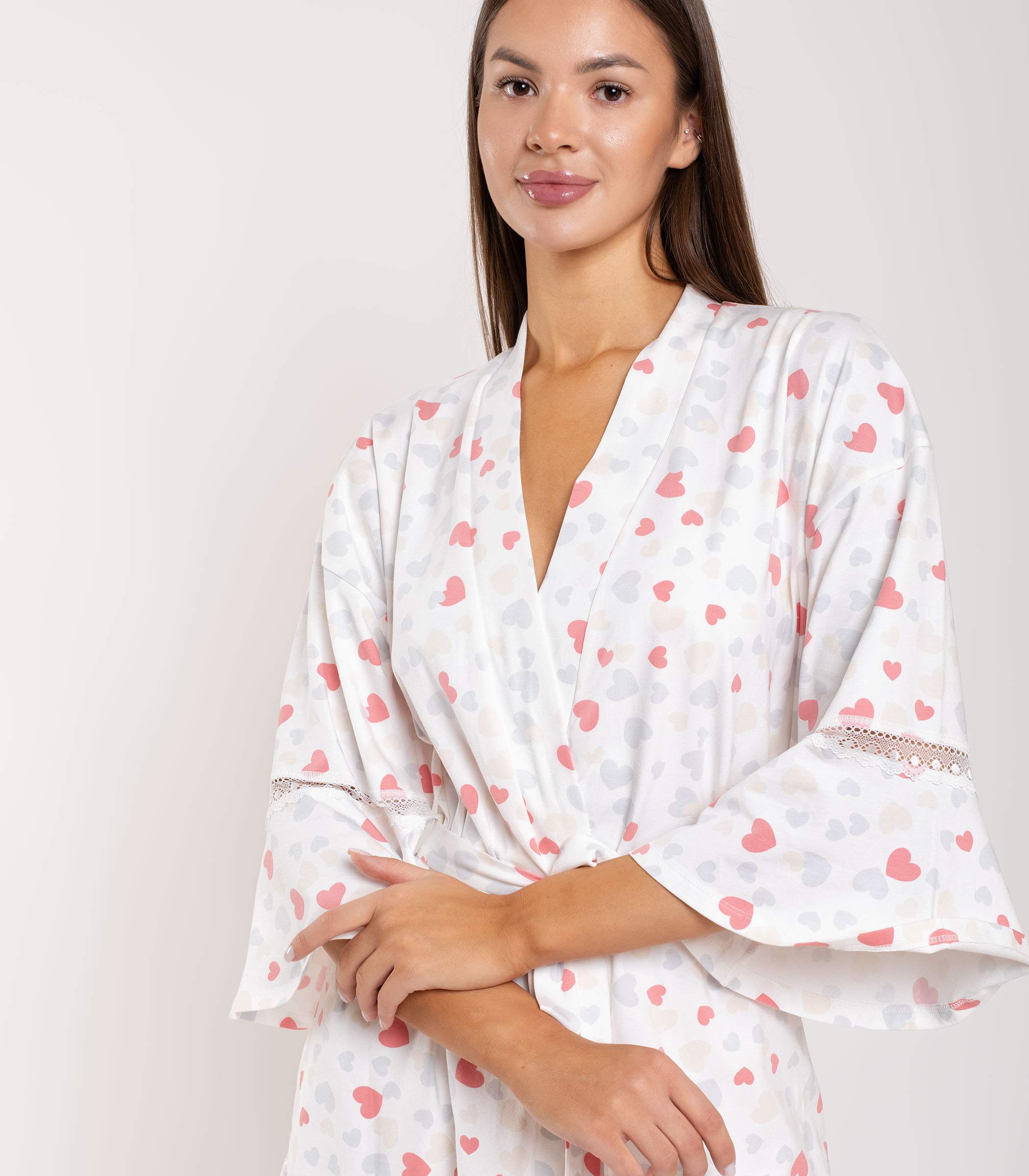 Serge Халат женский 2238/10, Цвет - Белый Serge Халат женский 2238/10, Цвет - Белый