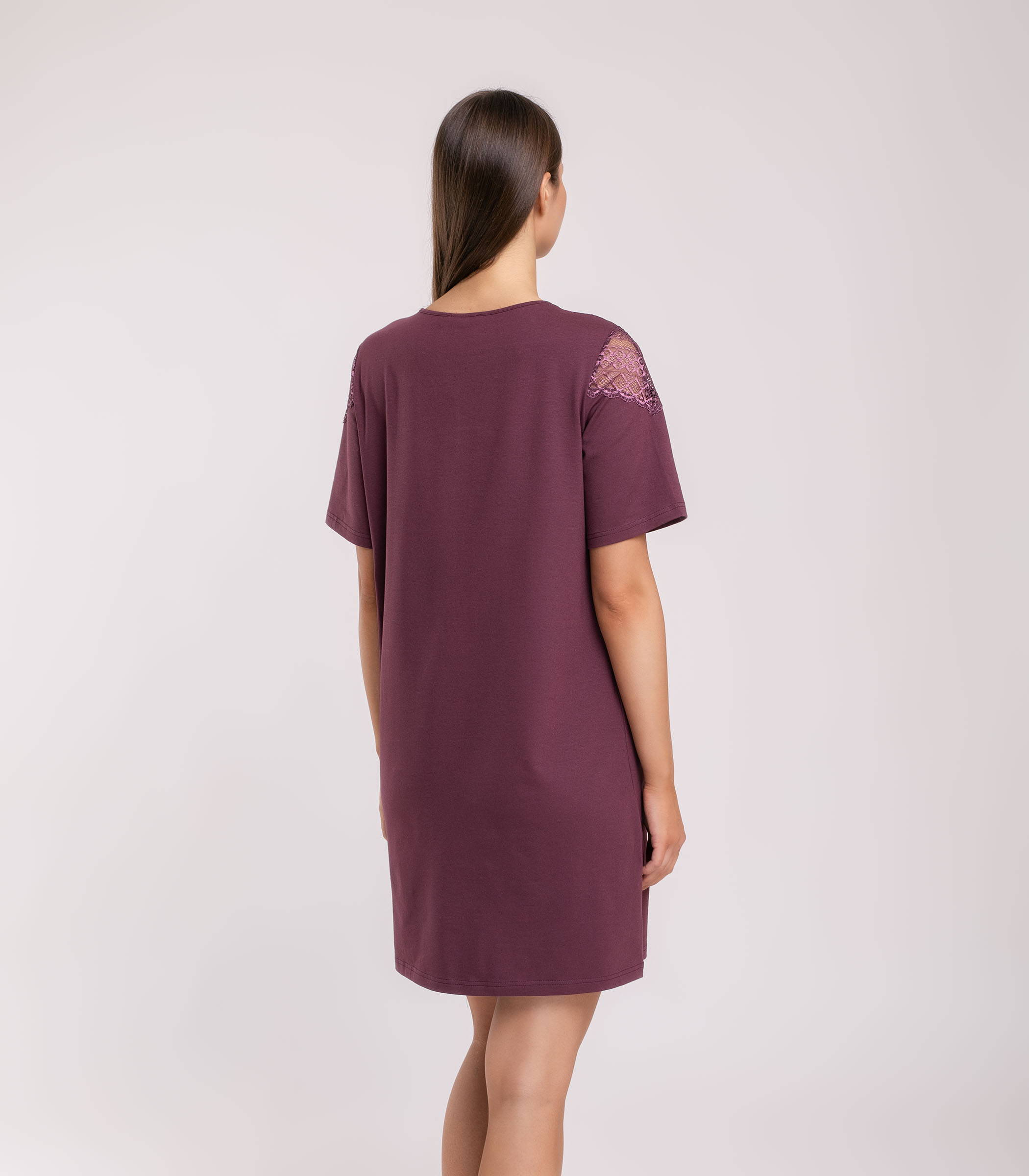 Serge Сорочка ночная женская 8149/19, Цвет - Винный