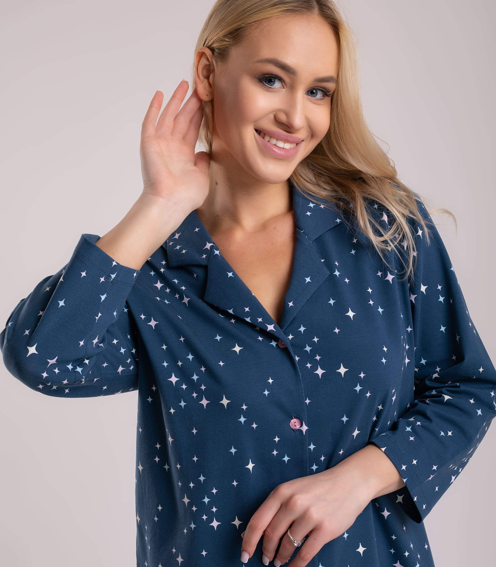 Serge Платье для дома женское 6880/20, Цвет - Темно-синий Serge Платье для дома женское 6880/20, Цвет - Темно-синий