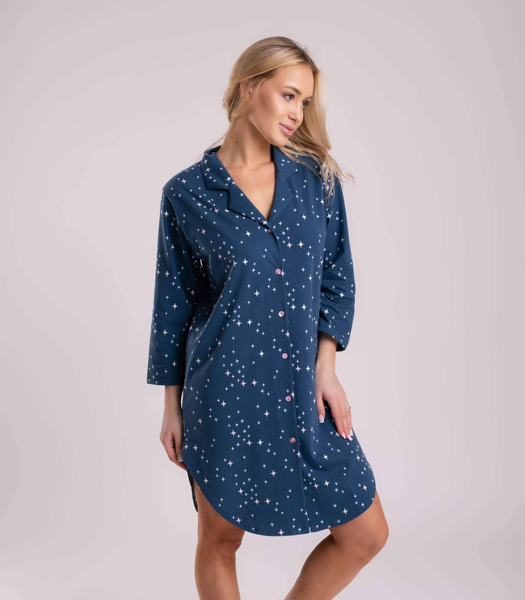 Serge Платье для дома женское 6880/20, Цвет - Темно-синий Serge Платье для дома женское 6880/20, Цвет - Темно-синий