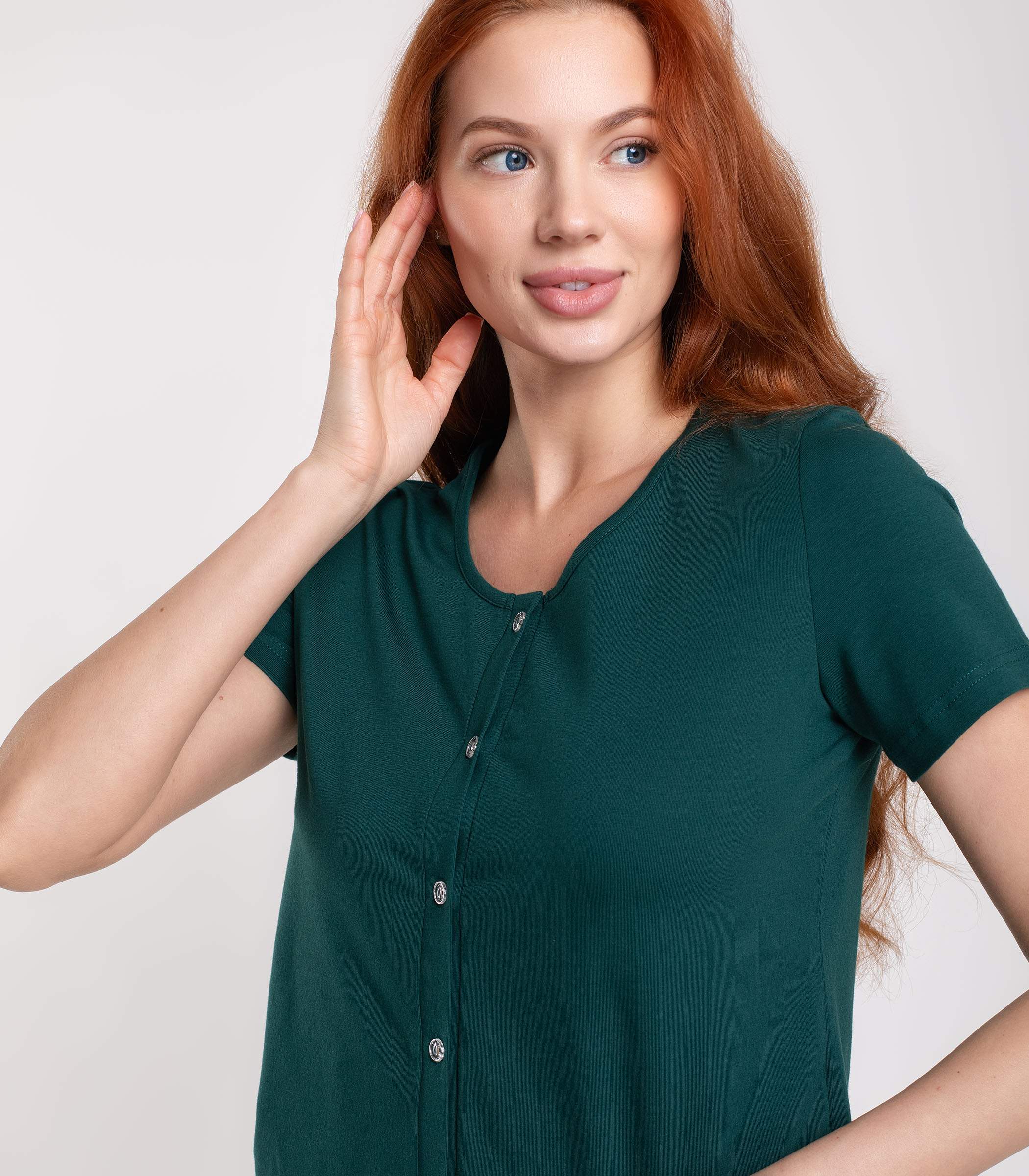 Serge Комплект для дома женский (джемпер, шорты) 6888/8, Цвет - Изумрудный Serge Комплект для дома женский (джемпер, шорты) 6888/8, Цвет - Изумрудный