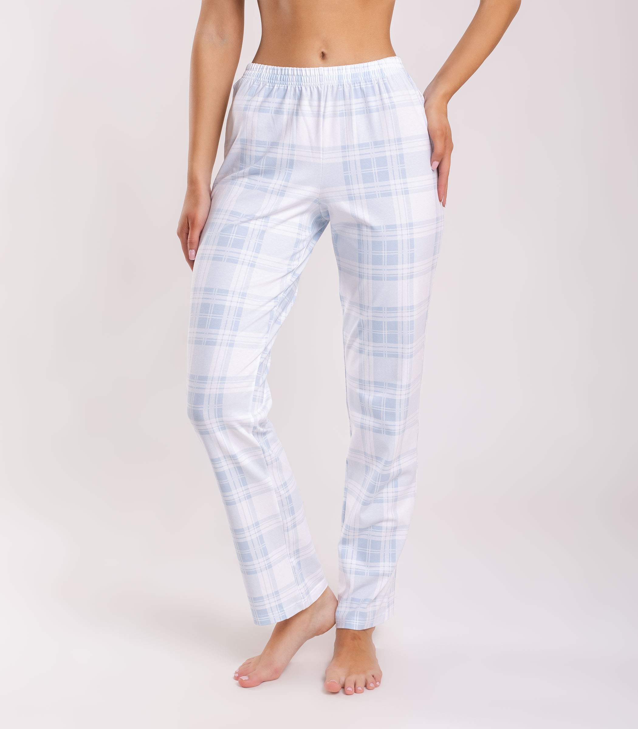 Serge Брюки женские 9097/7, Цвет - Белый, Голубой